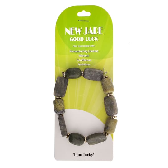 John Bead New Jade No.80 Natural Stone Stretch Bracelet